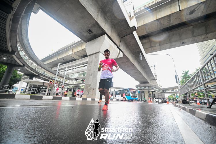 Race photo from Smartfren Run 2024