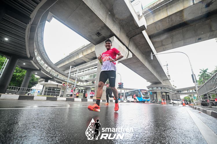 Race photo from Smartfren Run 2024