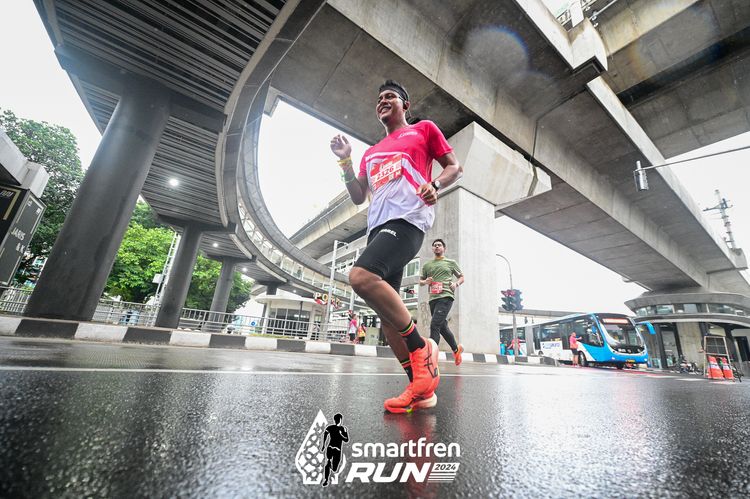 Race photo from Smartfren Run 2024