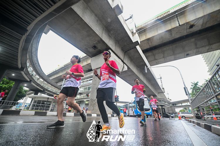 Race photo from Smartfren Run 2024