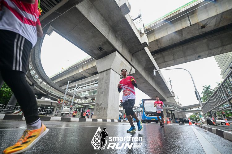 Race photo from Smartfren Run 2024