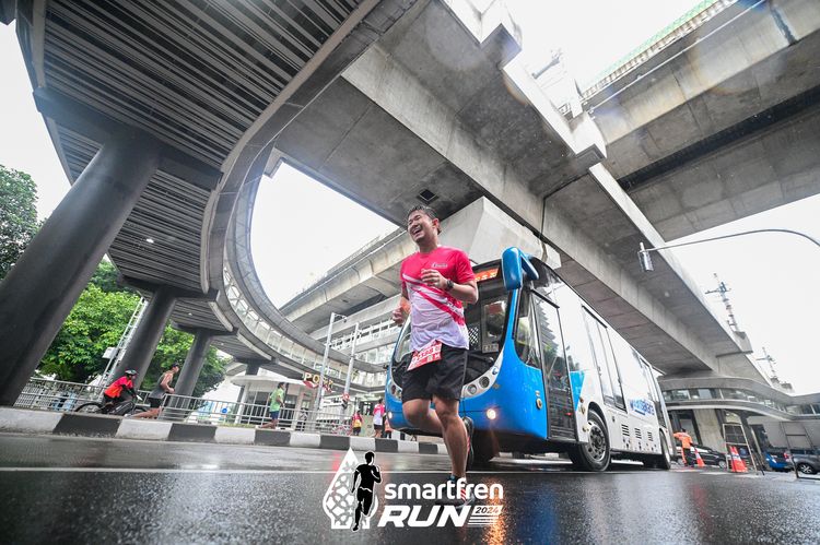 Race photo from Smartfren Run 2024