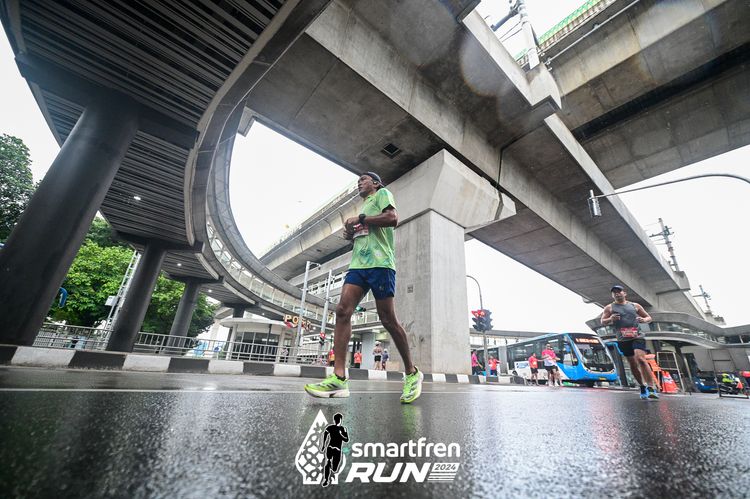 Race photo from Smartfren Run 2024
