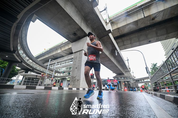 Race photo from Smartfren Run 2024
