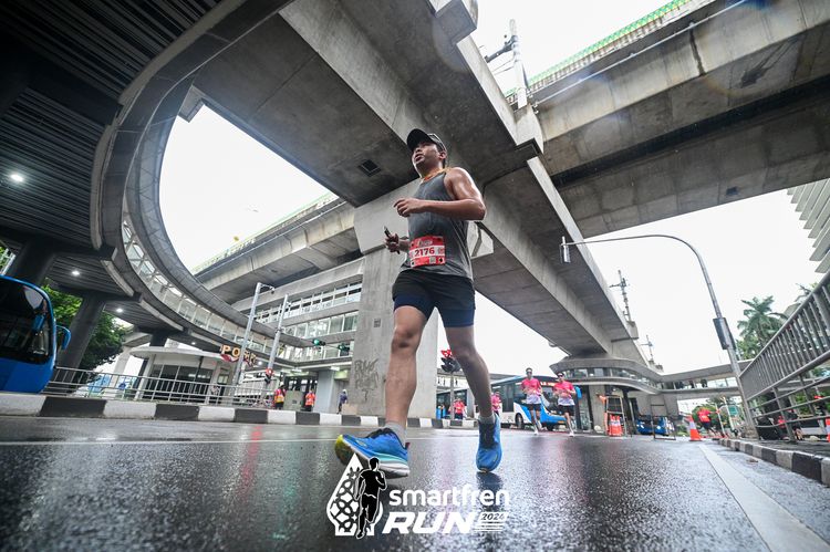 Race photo from Smartfren Run 2024