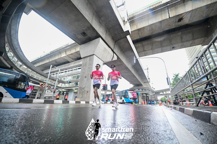 Race photo from Smartfren Run 2024