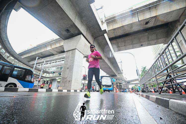 Race photo from Smartfren Run 2024