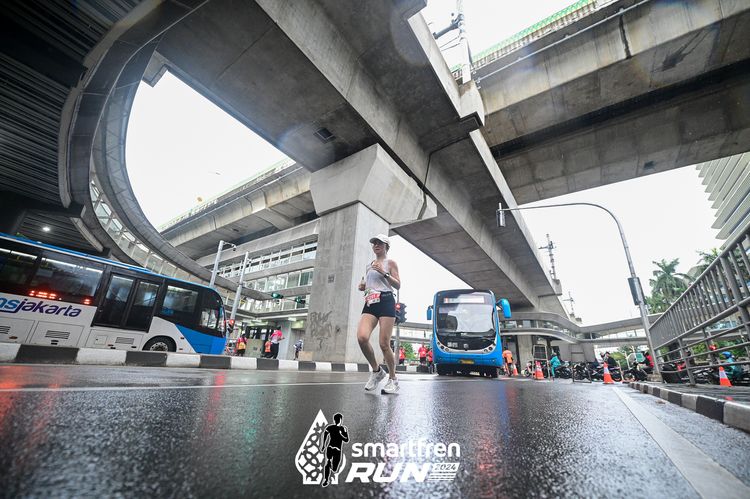 Race photo from Smartfren Run 2024