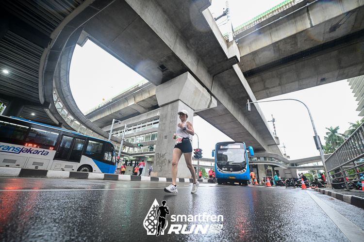 Race photo from Smartfren Run 2024