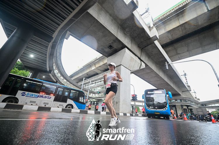 Race photo from Smartfren Run 2024