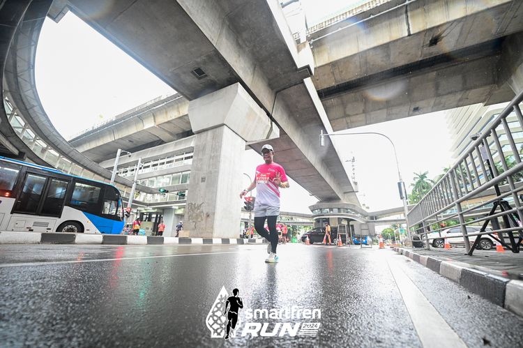 Race photo from Smartfren Run 2024