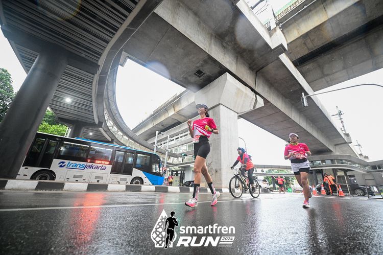 Race photo from Smartfren Run 2024
