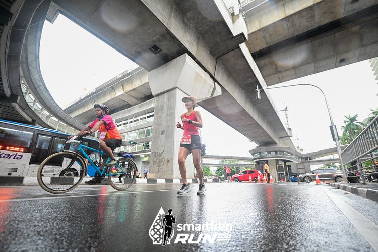 Race photo from Smartfren Run 2024