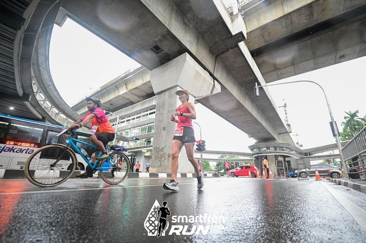 Race photo from Smartfren Run 2024