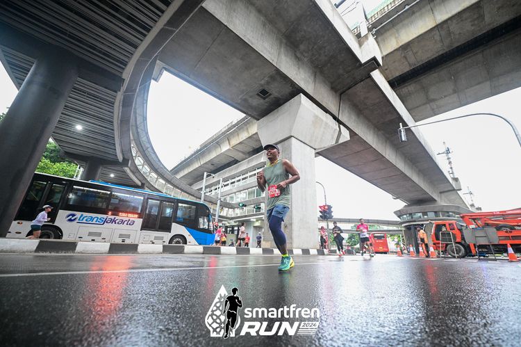 Race photo from Smartfren Run 2024