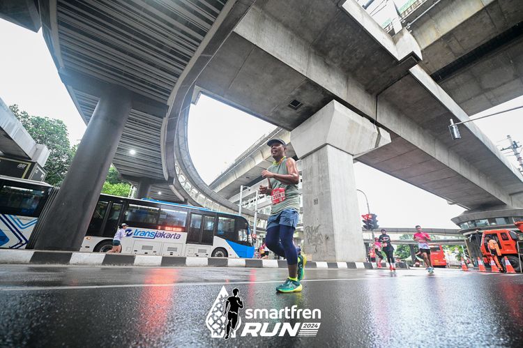 Race photo from Smartfren Run 2024