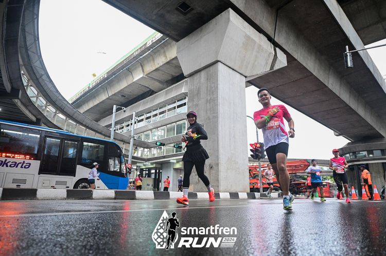 Race photo from Smartfren Run 2024