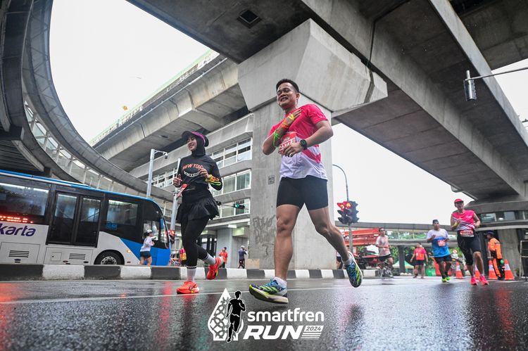 Race photo from Smartfren Run 2024