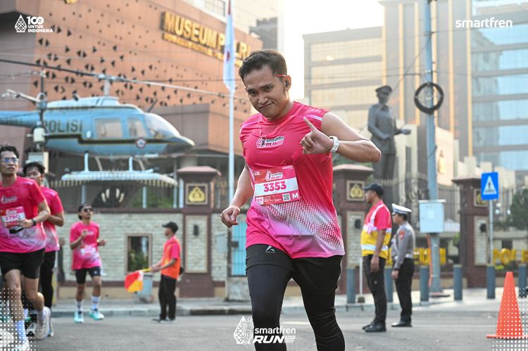 Race photo from Smartfren Run 2025 