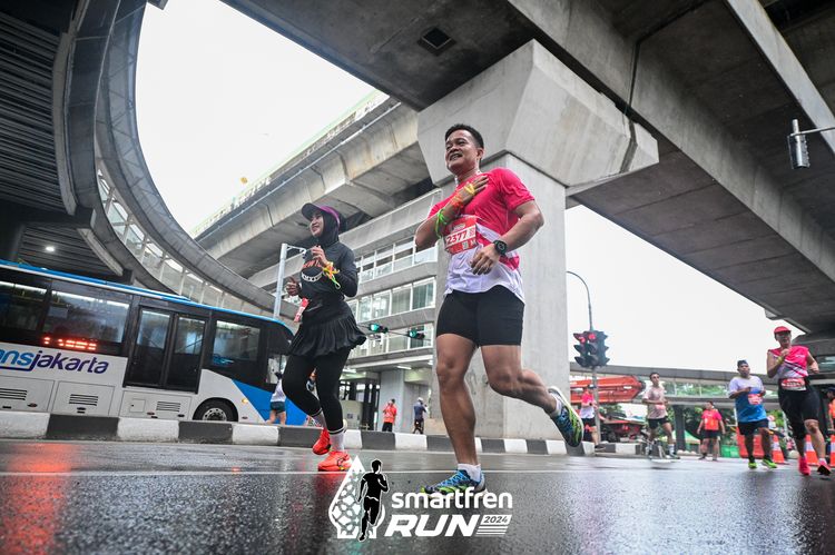 Race photo from Smartfren Run 2024
