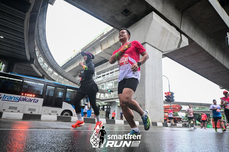 Race photo from Smartfren Run 2024