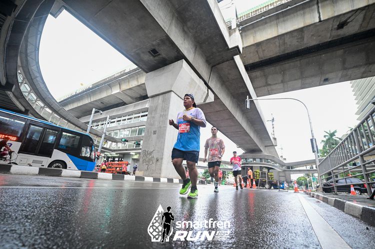 Race photo from Smartfren Run 2024
