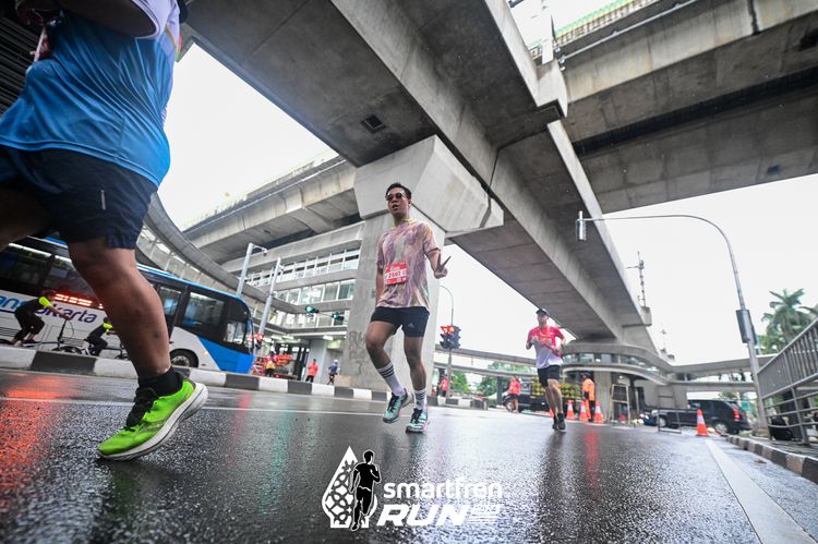Race photo from Smartfren Run 2024