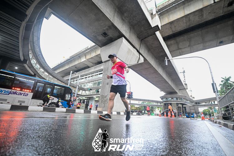 Race photo from Smartfren Run 2024