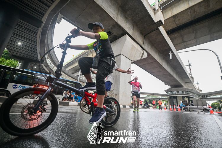 Race photo from Smartfren Run 2024