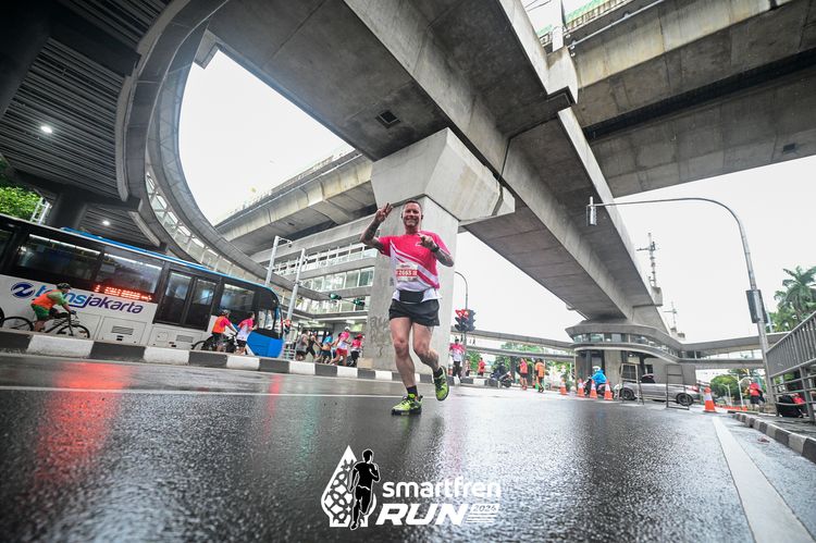Race photo from Smartfren Run 2024