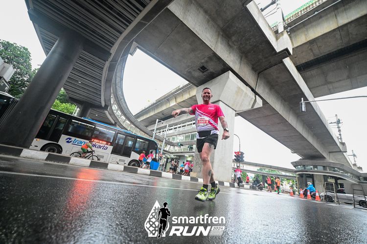 Race photo from Smartfren Run 2024