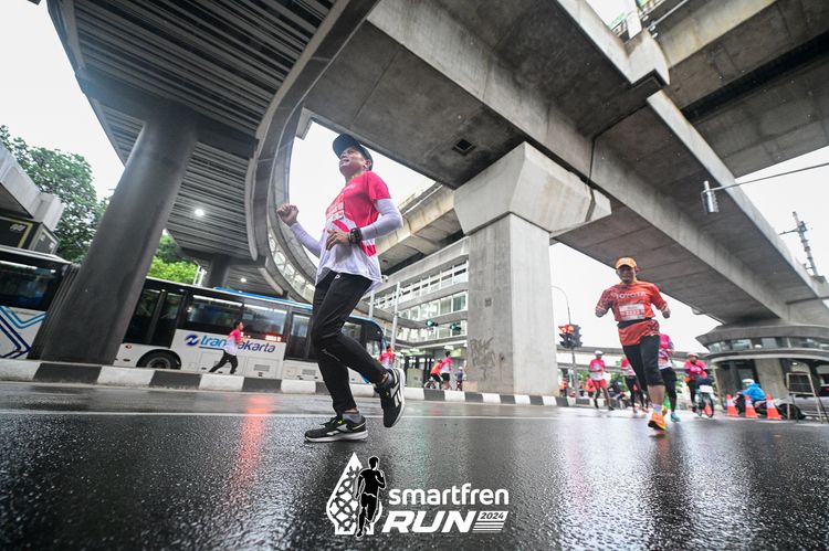 Race photo from Smartfren Run 2024