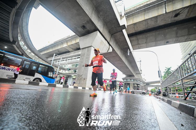 Race photo from Smartfren Run 2024