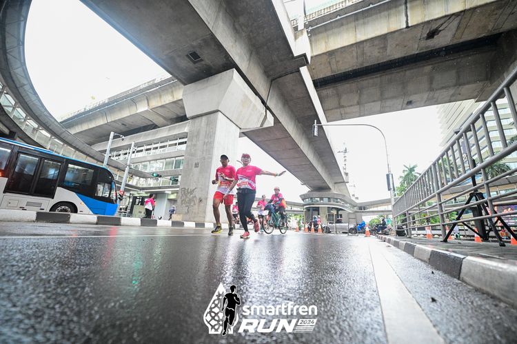 Race photo from Smartfren Run 2024