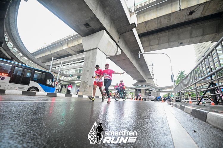 Race photo from Smartfren Run 2024