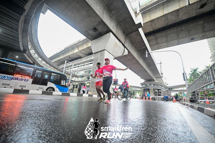 Race photo from Smartfren Run 2024