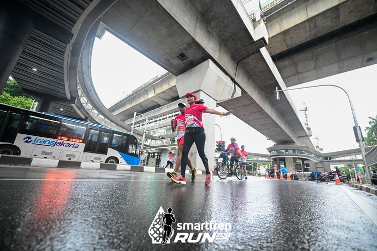 Race photo from Smartfren Run 2024