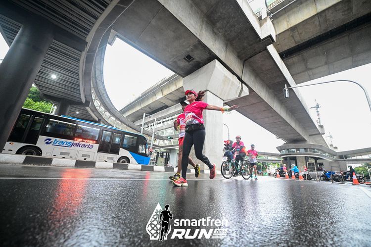 Race photo from Smartfren Run 2024