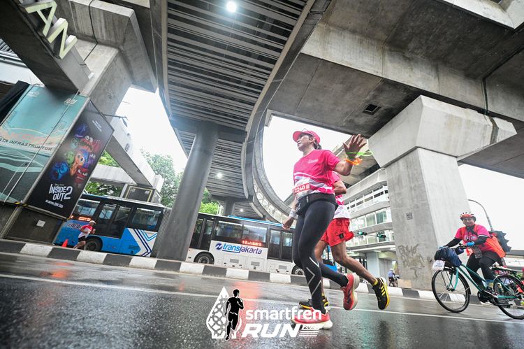 Race photo from Smartfren Run 2024