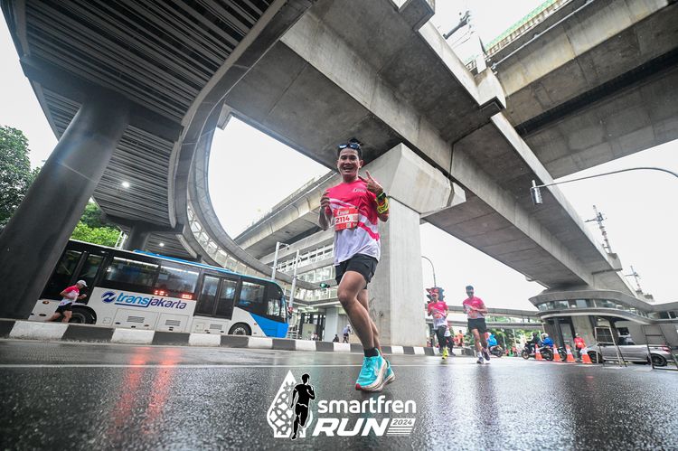 Race photo from Smartfren Run 2024
