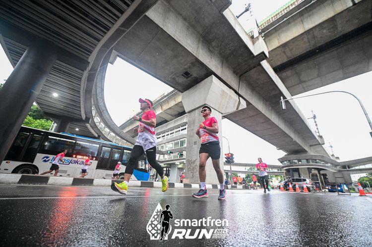 Race photo from Smartfren Run 2024