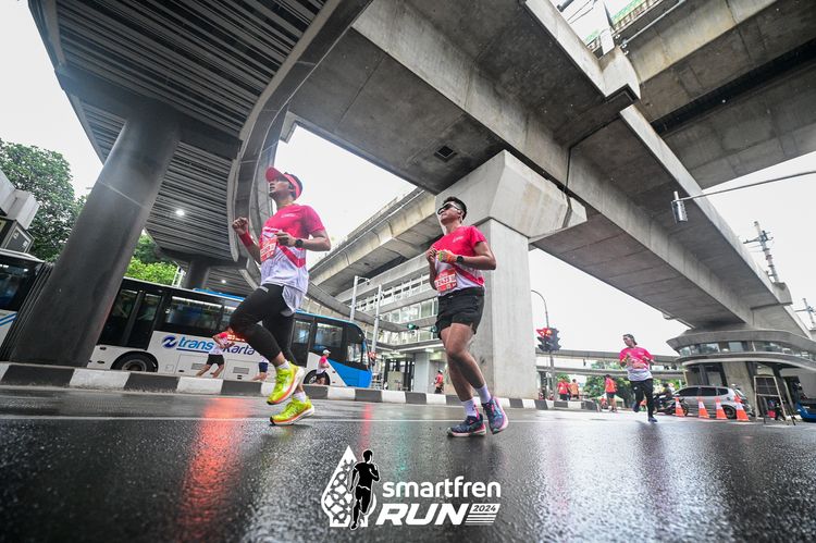Race photo from Smartfren Run 2024