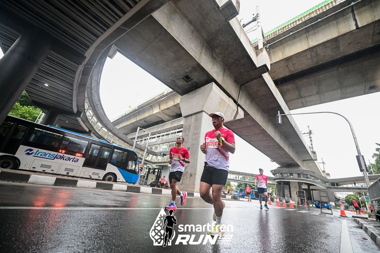Race photo from Smartfren Run 2024