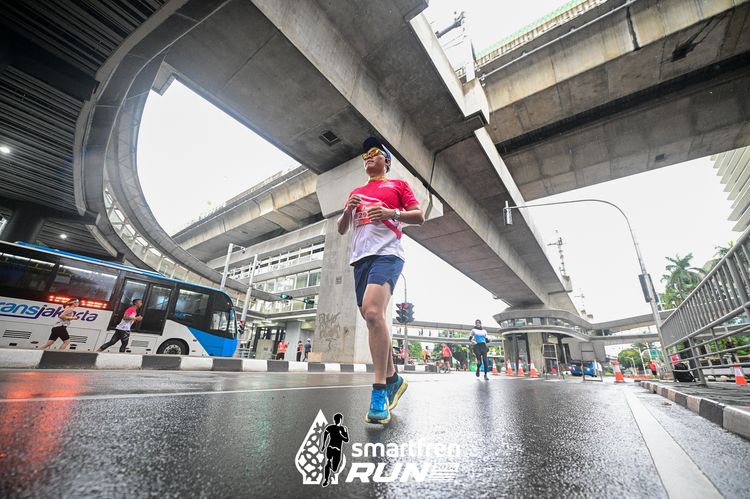 Race photo from Smartfren Run 2024