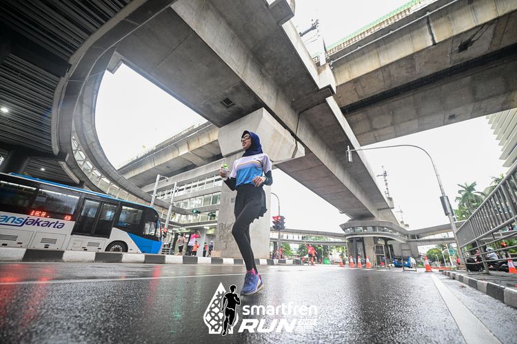Race photo from Smartfren Run 2024