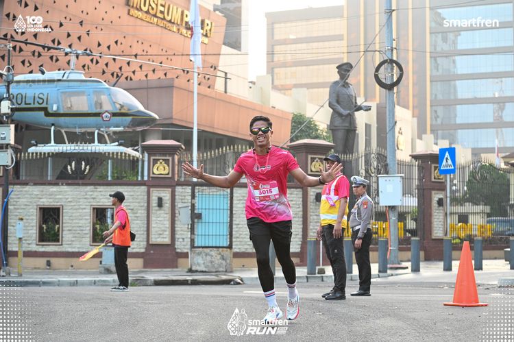 Race photo from Smartfren Run 2025 