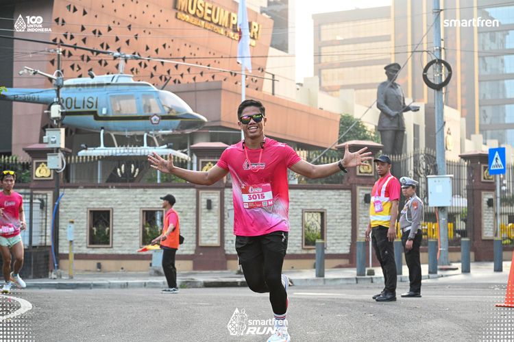 Race photo from Smartfren Run 2025 