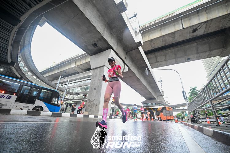 Race photo from Smartfren Run 2024