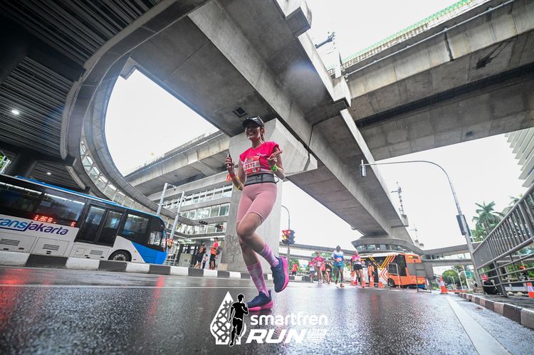 Race photo from Smartfren Run 2024