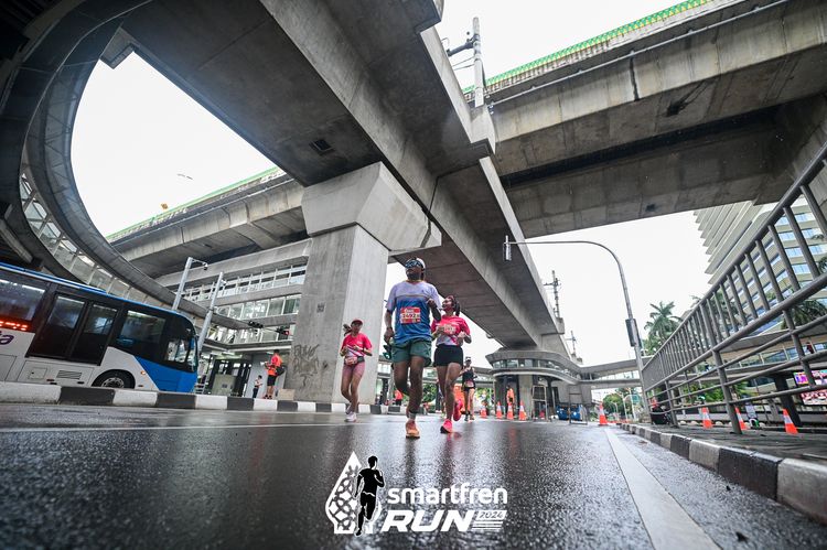 Race photo from Smartfren Run 2024